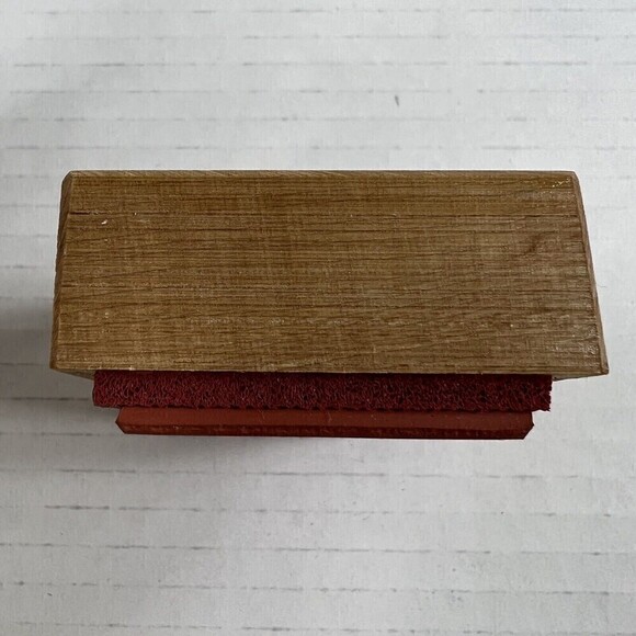 PSX F-392 Christmas Rubber Stamp GIRL ICE SKATING VINTAGE TO/FROM TAG LABEL - Picture 8 of 11